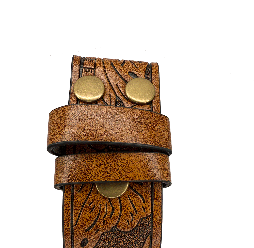 Brown Faux Leather Belt