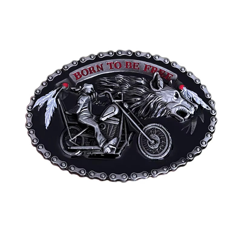 Iron Born Free Belt Buckle (2 Colors)