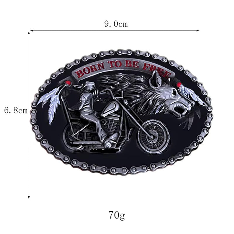 Iron Born Free Belt Buckle (2 Colors)