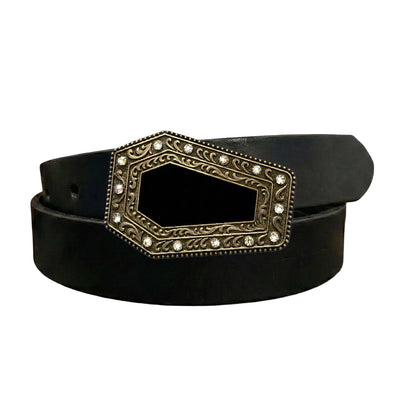 New! Coffin Buckle w/ Rhinestones