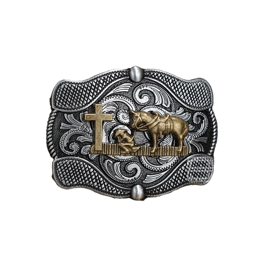 Cowboy's Faith Belt Buckle