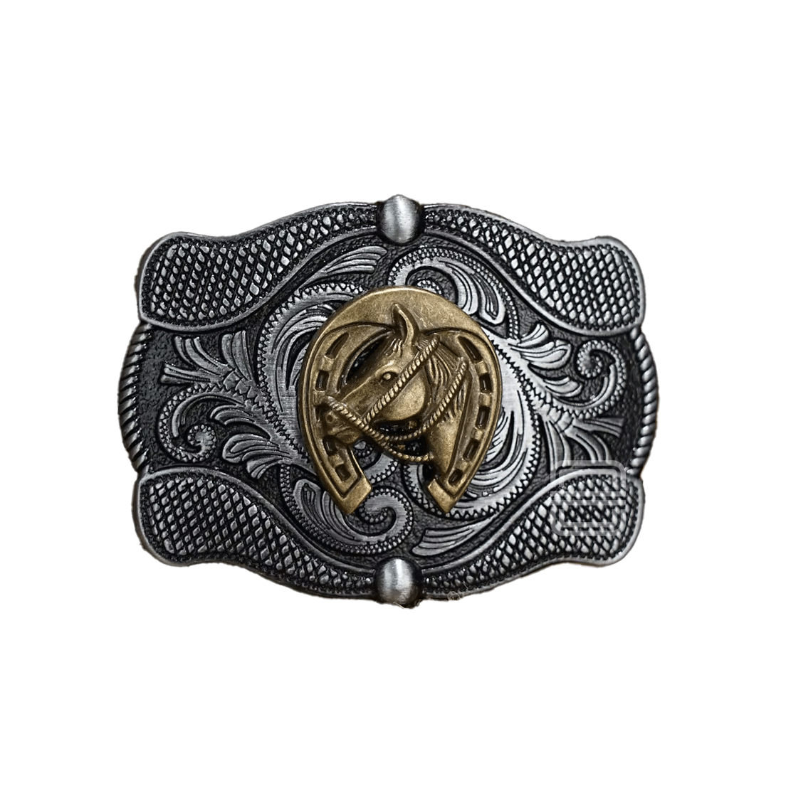 Lucky Horseshoe with Horse Western Buckle