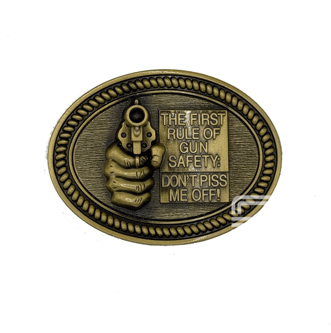 Locked & Loaded Belt Buckle