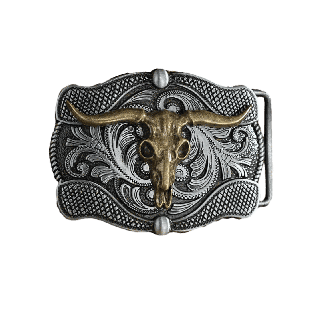 Longhorn Western Belt Buckle