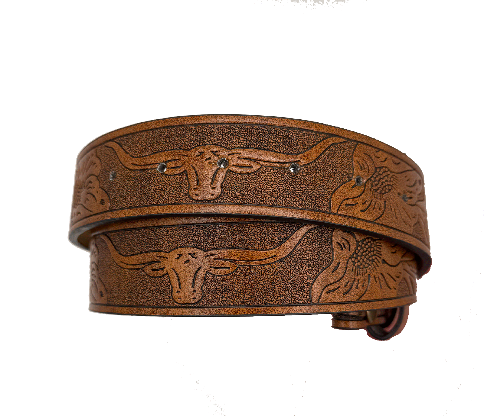 Brown Faux Leather Belt