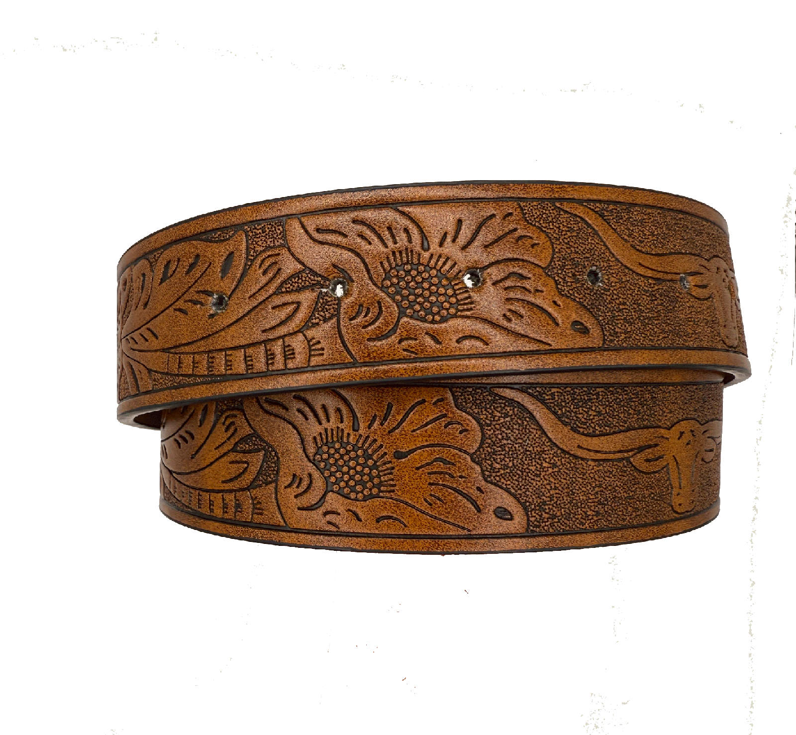 Brown Faux Leather Belt