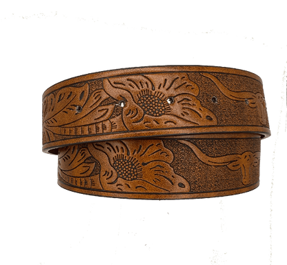 Brown Faux Leather Belt